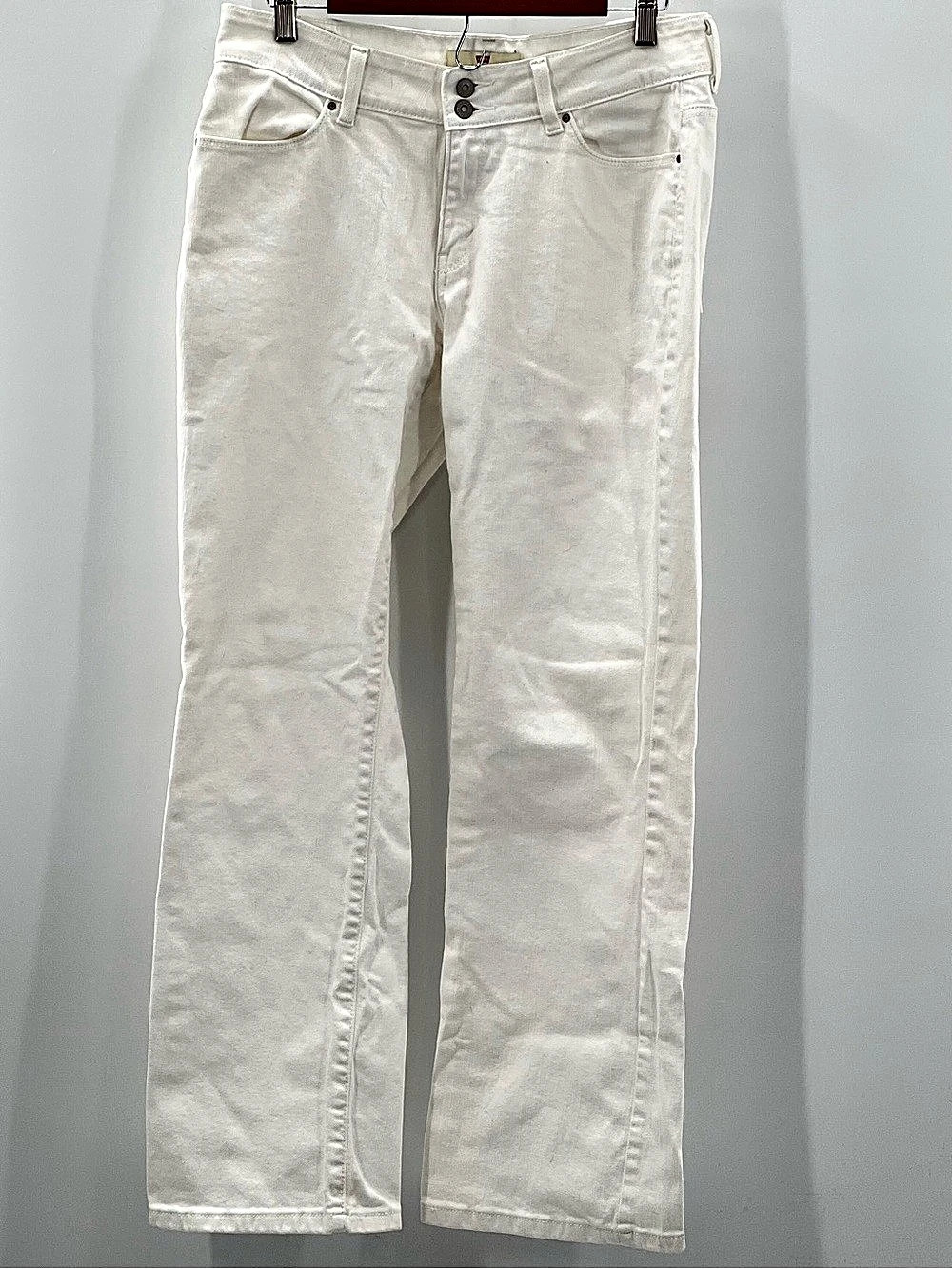 J111 Levi's 529 Curvy Boot Cut Jeans White Size 12
